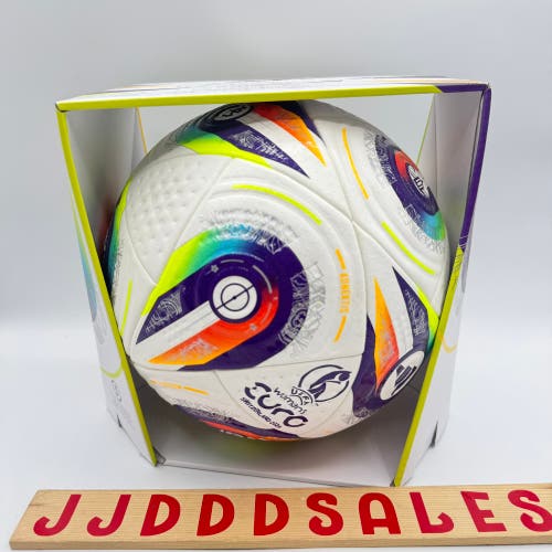 Adidas Euro 25 Pro Match Soccer Ball Women's Size 5 White JH1261 NIB $170

New In Box