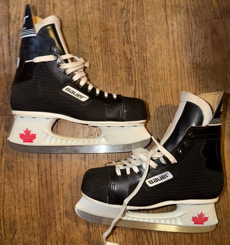 New Vintage Senior BAUER PRO TEAM 25 Hockey Skates Size 8