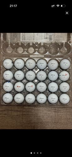 24 5A Titleist Pro V1 + 50 5A/4A Callaway Supersoft Golf Balls