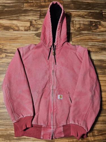 Vintage Pink Carhartt WJ130 624 Vtg Jacket Women's Size L (12-14)/ Mens Size M