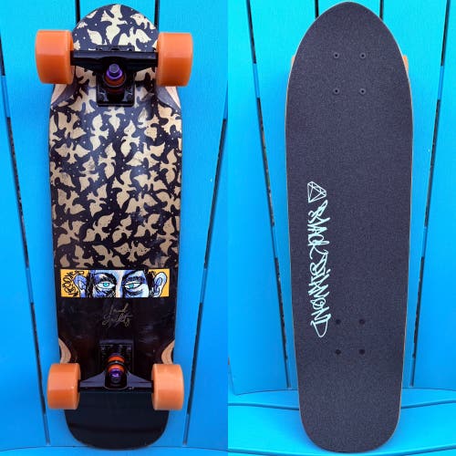LANDYACHTZ SKATEBOARD DINGHY TURBO FLIGHT COMPLETE SKATEBOARD - 8″ X 28.5″ BLACK