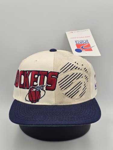 NEW Vintage Houston Rockets Sports Specialties Spellout NBA Hat Cap Snapback