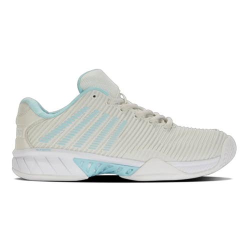 *NIB* WOMEN'S K-SWISS HYPERCOURT EXPRESS 2 TENNIS SHOES (GREY/BLUGLOW) SZ 8.5