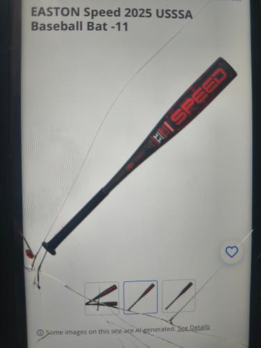 2025 Easton Speed Alloy USSSA Certified Bat (-11) 28 oz 28" (Used)
