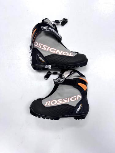 Used Rossignol COMPJ Boys NNN XC Ski Boots Grey JR-03 11860-S000316332