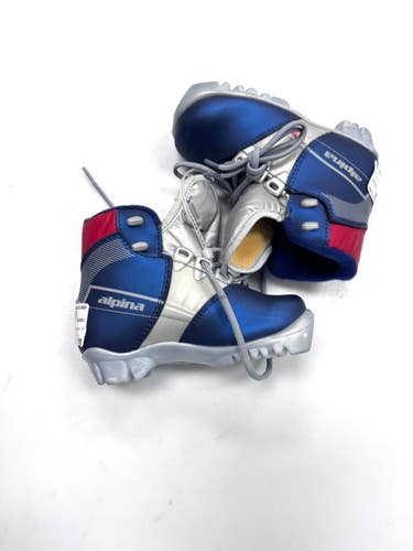 Used Alpina TR10 SZ 27 Boys NNN XC Ski Boots Royal Blue YT-10 11860-S000316334