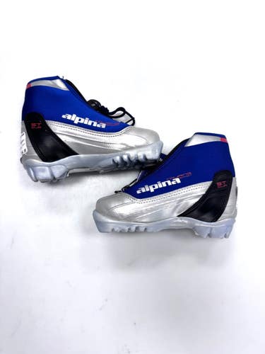 Used Alpina T10JR Boys NNN XC Ski Boots Royal Blue YT-11 11860-S000316333