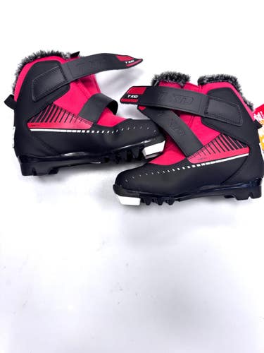 Used Alpina TOURING Boys NNN XC Ski Boots Red JR-03 11860-S000316329