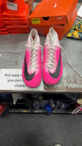 Used Nike SUPERFLY 11 CLUB Soccer Cleats Pink Senior 9 11337-S000497628