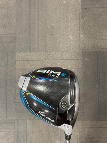 Used Taylormade SIM MAX 2 Mens Driver RH 9.0 Degree 11614-S000244577