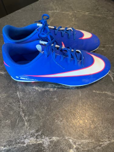 Blue Men's Size M 8.0 (W 9.0) Nike Mercurial Vapor 16 Elite Molded Cleats Cleats (Used)