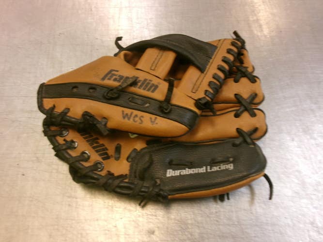 Used Franklin READY TO PLAY BB/SB Glove RH Throw Brown 9" 11339-S000207233