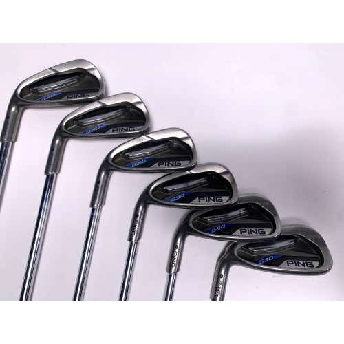 LEFTY Ping G30 Iron Set 5-PW Black Dot CFS Distance Stiff Steel Mens LH