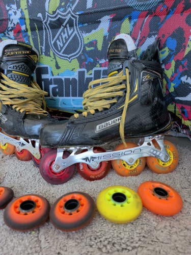 Bauer Supreme 2S Pro Inline Skates Size 9.5 (Used)