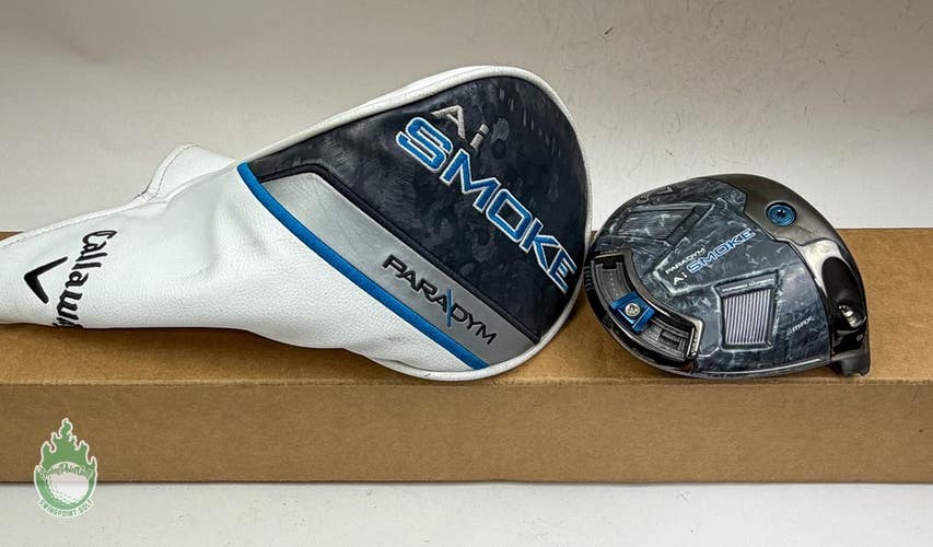 Right Handed Callaway Paradym Ai-Smoke Max Driver 9* HEAD ONLY Golf Club