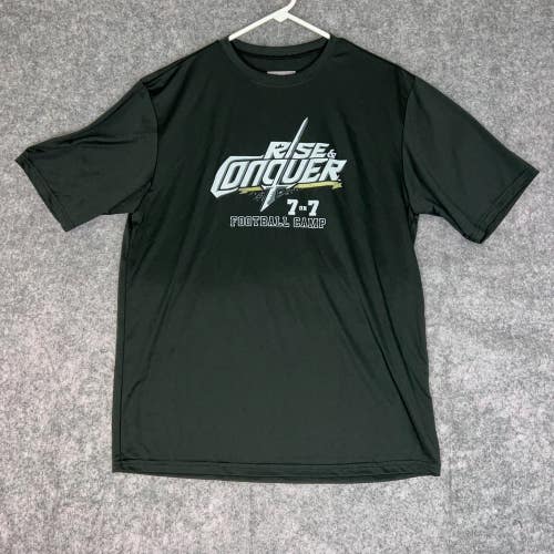 UCF Knights Mens Shirt Medium Black White Adidas NCAA Football Short Sleeve Top