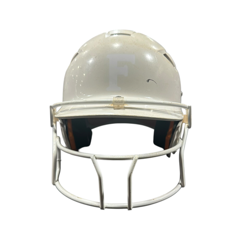 Used Schutt Batting Helmet w/Mask White One Size 11375-S000382663