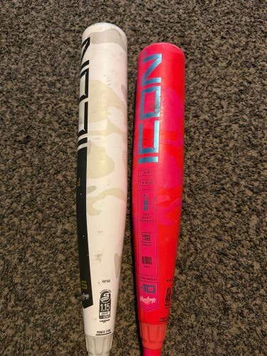 2025 Rawlings Icon Composite USSSA Certified Bat (-5) 27 oz 32" (Used)