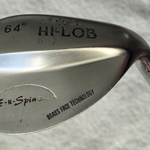Bite-N-Spin Brass Face Soft Hi-Lob Wedge 64° RH; Steel Shaft