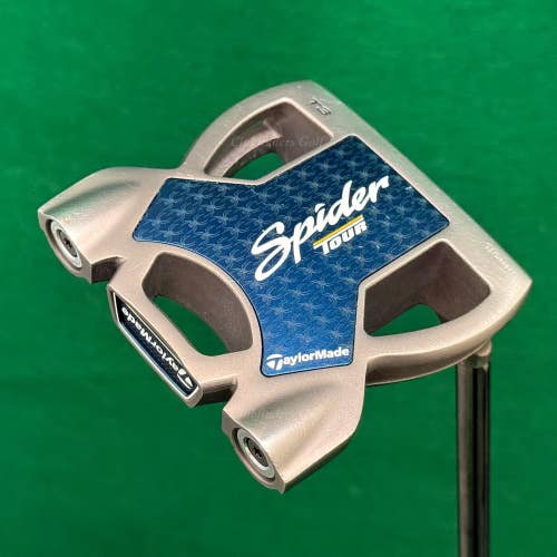 TaylorMade Spider Tour #3 35" T3 Slant-Neck Mallet Putter KBS W/ Super Stroke