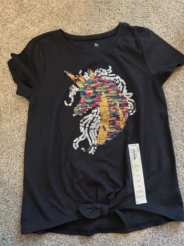 (New) Sequin flip shirt, Girls/Youth, size 8 (M)