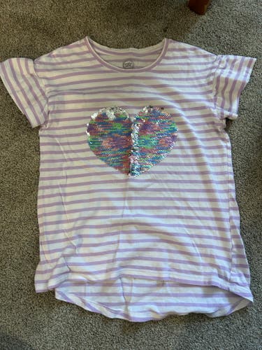 Sequin flip shirt, girls/youth, size 7-8 (M)