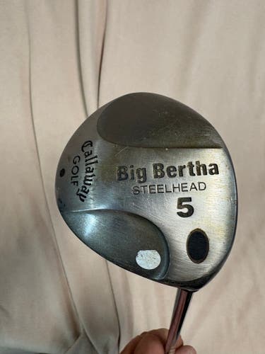 Men's Callaway Big Bertha Steelhead Right Handed Fairway Wood Regular Flex 5 Wood Steel Shaft (Used)