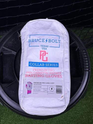 YL Perfect Game x Bruce Bolt Long Cuff Batting Gloves (Used)