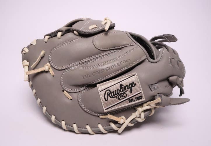 Rawlings PRO CM33FP-24G 33" Fastpitch Softball Catchers Mitt Glove Gray RHT READ