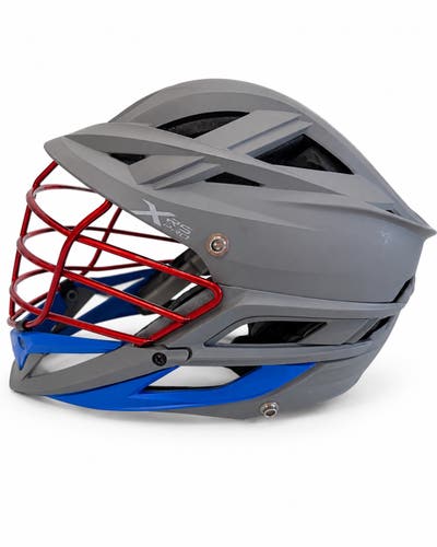 Cascade XRS Pro Adult Lacrosse Helmet – Matte Gray / Red Cage (Used)
