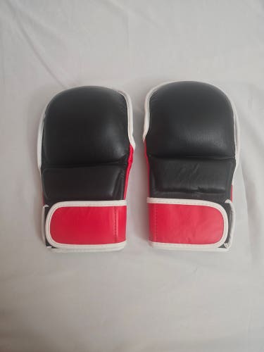(New) Ring to Cage MMA Safety Sparring Gloves - Red/Black/White - Size XL