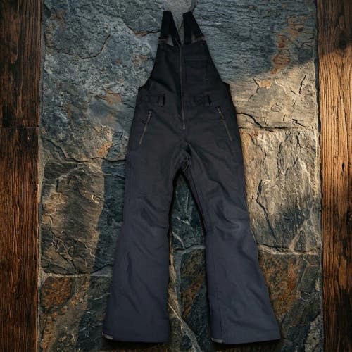 Volcom Snowboard Ski Bibs Pants Mens M Black 15K Waterproof Stretch Techwear