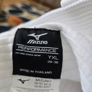 White Men's XL Youth Mizuno Game Pants