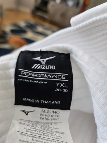 White Men's XL Youth Mizuno Game Pants