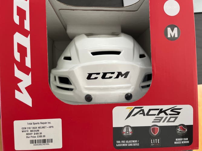 Medium CCM Tacks 310 Helmet (New)