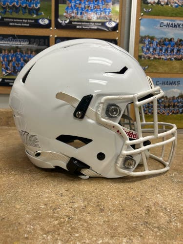 White Adult Extra Large Riddell Speed Helmet (Used)