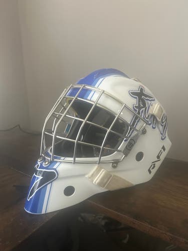 Junior Medium Warrior R/F1 Pro Goalie Mask (Used)