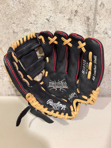 Rawlings Highlight H105TB 10.5” Youth Baseball Glove Black/Tan – New Without Tags