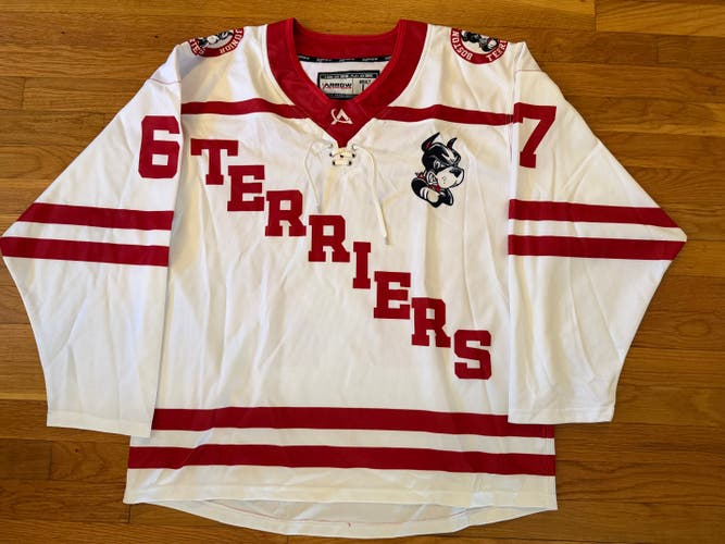 Boston Jr. Terriers Large Men's Jersey #67 (New)