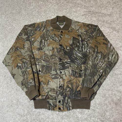 Vintage Spartan RealTree Camo Jacket Men's Medium Light Jacket Hunting USA Fade
