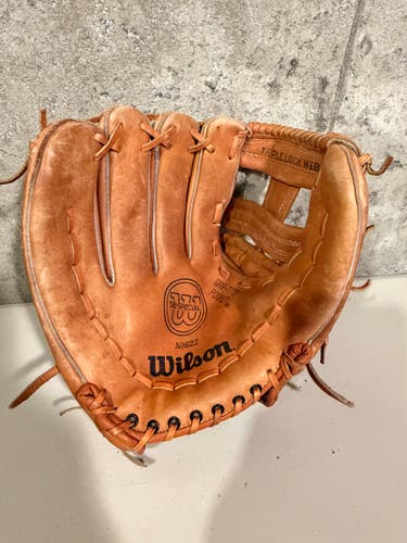 Vintage Wilson A9822 SB Special Baseball Glove LHT Triple Lock Web Tan