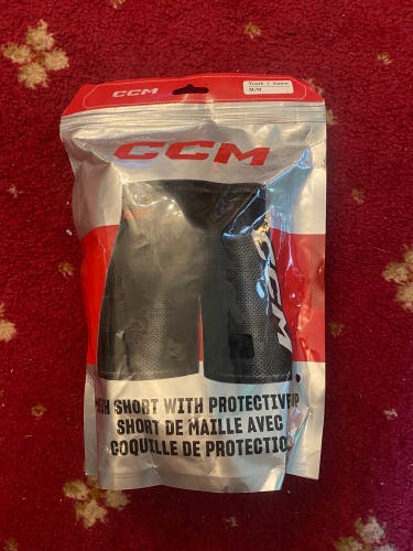 Youth Medium CCM Mesh Shorts With Protective Cup (Brand New)