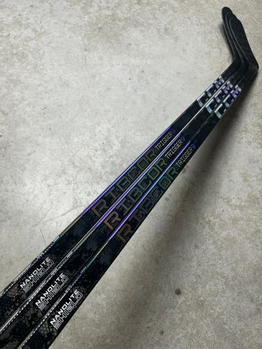 3 PACK 85 Flex P92 Senior CCM RibCor Trigger 9 Pro Left Hand Hockey Stick Pro Stock (New)