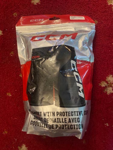 Youth Large CCM Mesh Shorts With Protective Cup (Brand New)