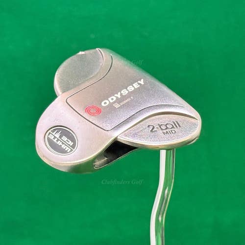 Odyssey White Ice 2-Ball Mid 35.5" Double-Bend Mallet Putter Golf Club