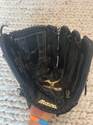 LIKE-NEW!!! Mizuno Premier RH Outfield Softball Glove 14" (Used) AWESOME FOR SLOWPITCH OUTFIELDERS