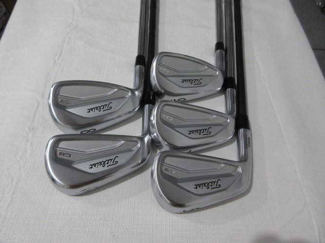Left-Handed Titleist 620CB Iron Set - 5-9 - Extra Stiff X Flex Steel +0.5" Long