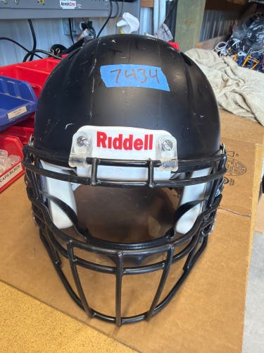 USED RIDDELL SPEED ADULT HELMET - LARGE - FLAT BLACK