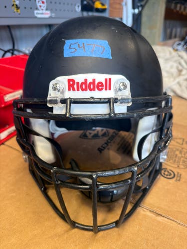 USED RIDDELL SPEED ICON ADULT HELMET - LARGE - FLAT BLACK