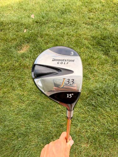 Bridgestone J33 3-Wood 15 Rombax Type-X 70g Stiff Flex 43.25" NICE